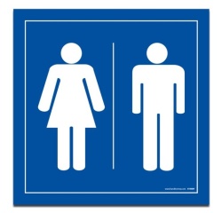 Panneau Toilettes - Homme Femme