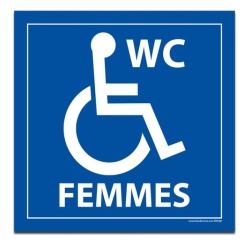 Panneau Signalétique - WC FEMMES PMR