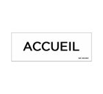 Panneau de signalisation - Pictogramme Accueil - 210 x 75 mm