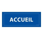 Panneau de signalisation - Pictogramme Accueil - 210 x 75 mm