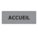 Panneau de signalisation - Pictogramme Accueil - 210 x 75 mm