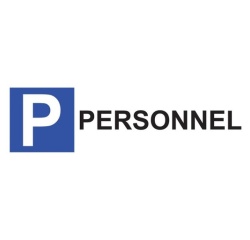 Panneau de parking en aluminium - P PERSONNEL