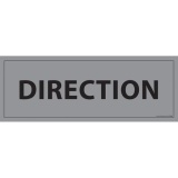 Panneau d'information bureau - Direction - 210 x 75 mm PVC 2 mm Gris