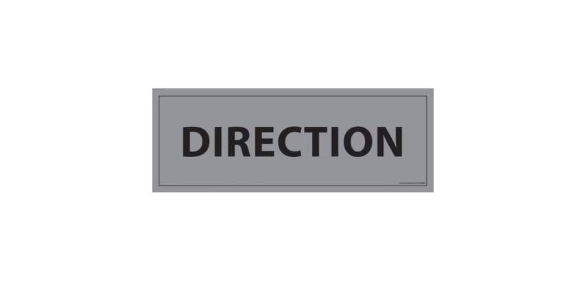 Panneau d'information bureau - Direction - 210 x 75 mm