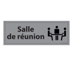 Panneau de Porte - Salle de réunion  - 210 x 75 mm Modèle:Vinyle Souple Autocollant -
