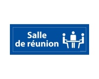 Panneau d'information - Salle de réunion - 210 x 75 mm