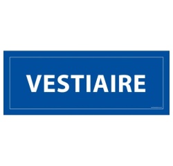 Panneau VESTIAIRE 210x75mm PVC ou Vinyle Int./Ext.