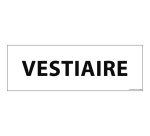 Panneau VESTIAIRE 210x75mm PVC ou Vinyle Int./Ext.