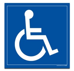Plaque magnétique pour véhicule handicapé