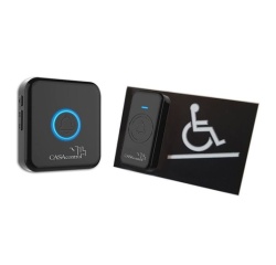 Carillon d'Appel pour Rampe d'Accès Mobile en RELIEFBRAILLE  (AVEC, Noir)