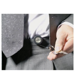 Enrouleurs porte-badges Design avec anneau métallique - par 10