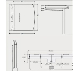 Siège de douche relevable Adaggio blanc