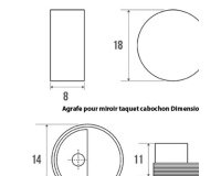 Miroir rond pour sanitaires