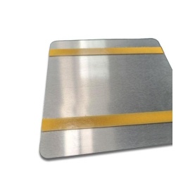 Pictogramme en aluminium brossé WC /PMR transfert gauche