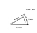 Socle en alu pour panneau vertical