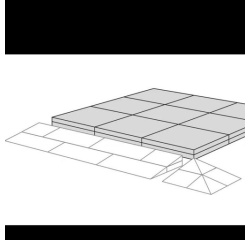 Palier pour Rampe de Seuil Modulable d'Intérieur - 36 à 52 mm