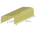 Cornière de protection - Protège conduits radiateur - 5 ex Blanc
