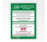 Poster Consignes pour Espace d'Attente Sécurisé A3