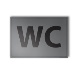 Plaque gravée WC - 10x14cm