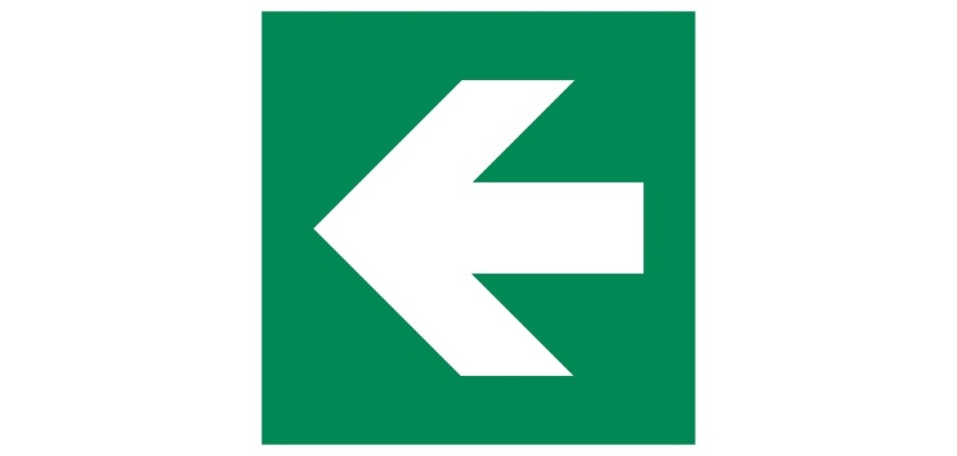 Evacuation flèche