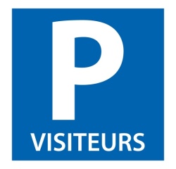 Signalisation de parking - Pictogramme Place de Parking Visiteurs