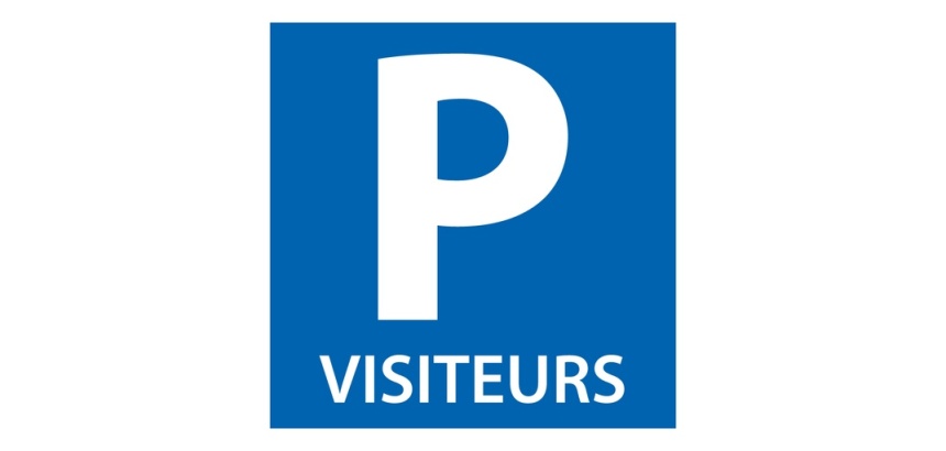Signalisation de parking - Pictogramme Place de Parking Visiteurs