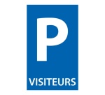 Signalisation de parking - Pictogramme Place de Parking Visiteurs