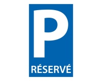 Signalétique de parking - Pictogramme Parking RÉSERVÉ