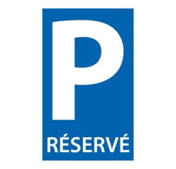 Signalétique de parking - Pictogramme Parking RÉSERVÉ