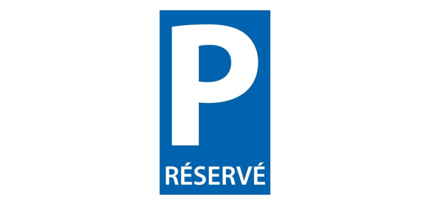 Signalétique de parking - Pictogramme Parking RÉSERVÉ