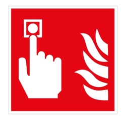 Signalétique incendie - Point d'alarme - Norme ISO 7010