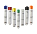 Peinture de Traçage au Sol - Aérosol Multicolore - Alkyde modifié