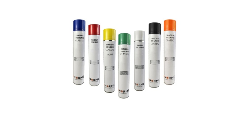 Peinture de Traçage au Sol - Aérosol Multicolore - Alkyde modifié