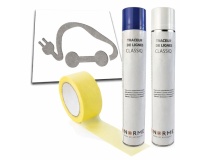 Pochoir souple - Marquage véhicule électrique - Kit complet