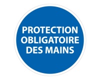 Panneau Obligatoire - EPI - Protection obligatoire des mains PVC 2 mm 400 mm