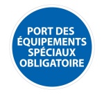 Panneau EPI Equipements spéciaux obligatoires ISO 7010