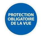 Panneau ISO 7010 Protection obligatoire de la vue EPI