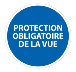 Panneau ISO 7010 Protection obligatoire de la vue EPI