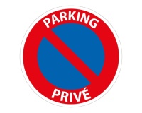 Panneau de prescription - Parking Privé - B6a1 - ISO 7010 Vinyle Souple Autocollant 200 mm