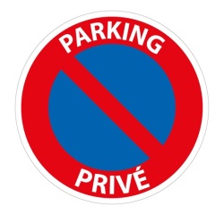 Panneau de prescription - Parking Privé - B6a1 - ISO 7010 Vinyle Souple Autocollant 200 mm