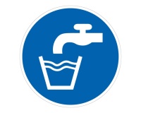 Panneau de signalisation ERP - Source d'eau potable - Forme ronde
