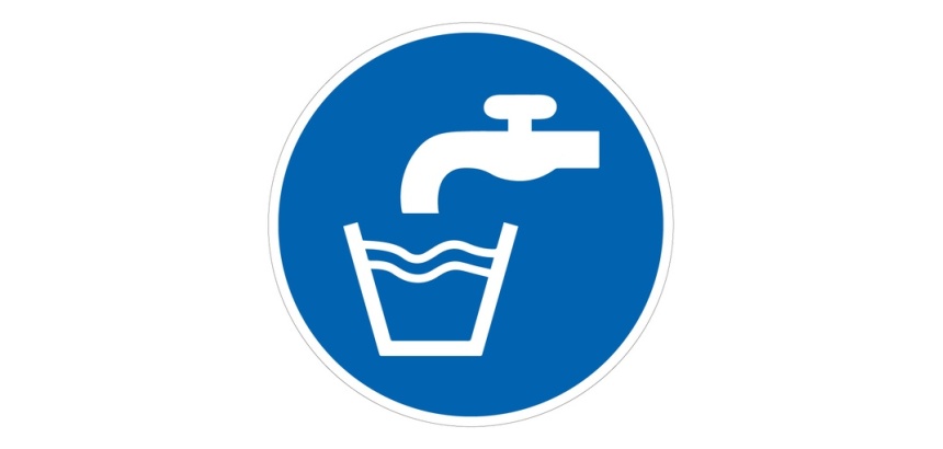 Panneau de signalisation ERP - Source d'eau potable - Forme ronde