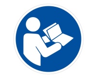 Pictogramme ISO 7010 M002 Lire la notice obligatoire PVC 2 mm 400 mm