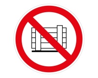 Panneau d'interdiction - Pictogramme Ne pas obstruer - ISO 7010
