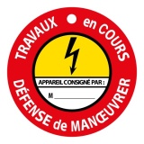 Disque Aimanté - Travaux en Cours, Défense de Manoeuvrer
