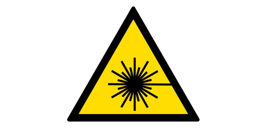 Pictogramme de danger - Rayonnement laser - W004