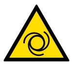 Pictogramme de danger - Démarrage automatique - W018 - ISO 7010