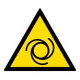 Pictogramme de danger - Démarrage automatique - W018 - ISO 7010 PVC 2 mm 100 mm