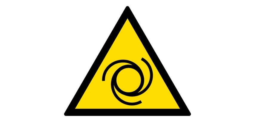 Pictogramme de danger - Démarrage automatique - W018 - ISO 7010 Vinyle Souple Autocollant 50 mm