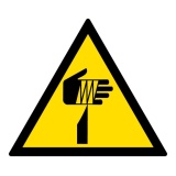 Panneau Danger Élément pointu – W022 – Signalétique ISO 7010 PVC 2 mm 315 mm